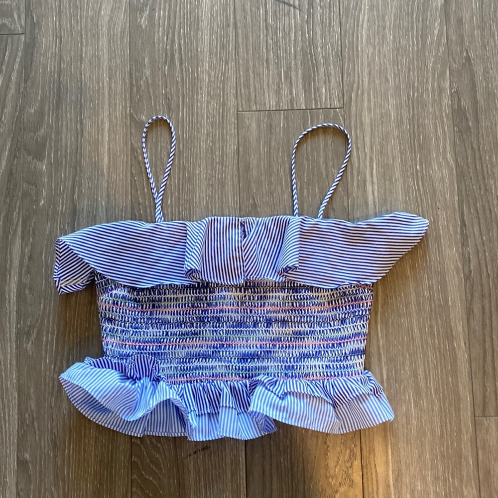 Zara Striped Bandeau Top with Colorful